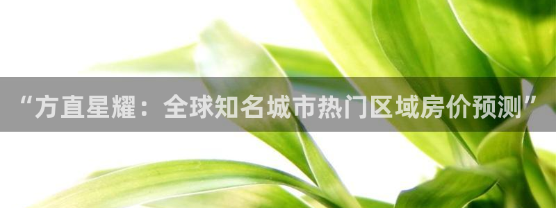 威廉希尔(williamhill)平台最新版本下载：“方直星耀：全球知名城市热门区域房价预测”