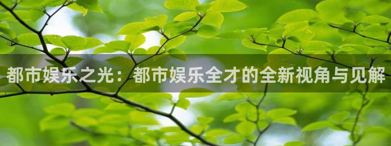 威廉希尔(williamhill)平台最新版本下载：都市娱乐之光：都市娱乐全才的全新视角与见解