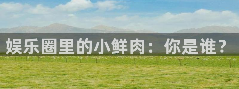 威廉希尔(williamhill)充值怎么退款：娱乐圈里的小鲜肉：你是谁？